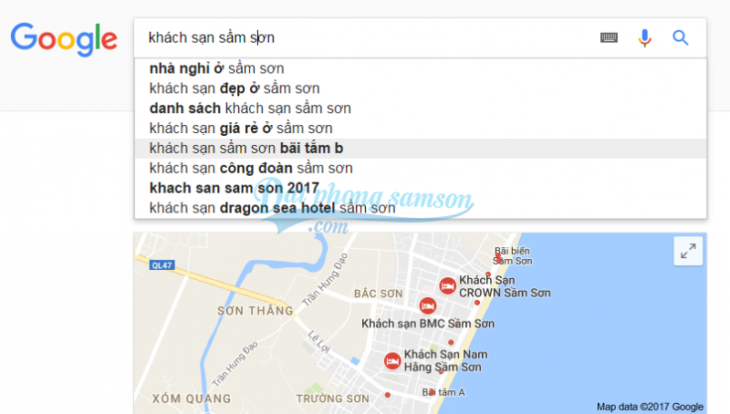 Kết quả tìm kiếm khách sạn Sầm Sơn